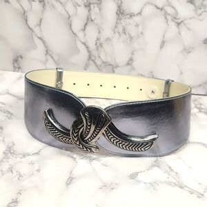 Silver adjustable Belt